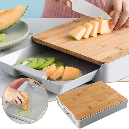 Planche à Découper 2-en-1 avec Récipients – L’Essentiel pour une Cuisine Organisée