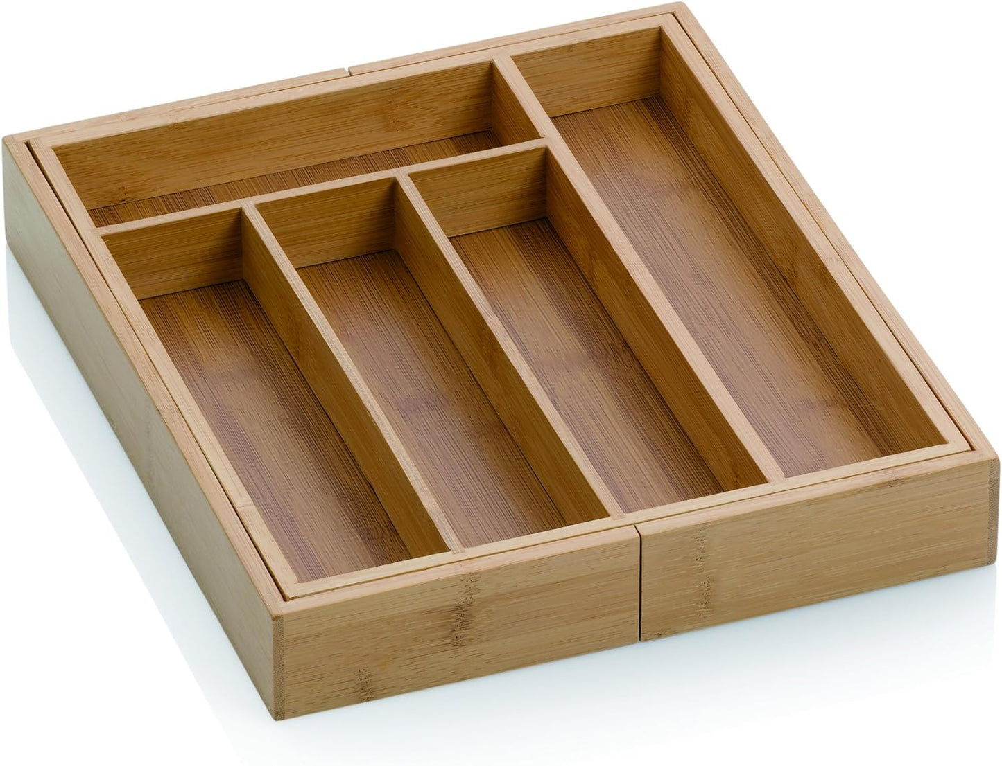 Organiseur d'Ustensiles Extensible en Bambou – Écologique et Pratique
