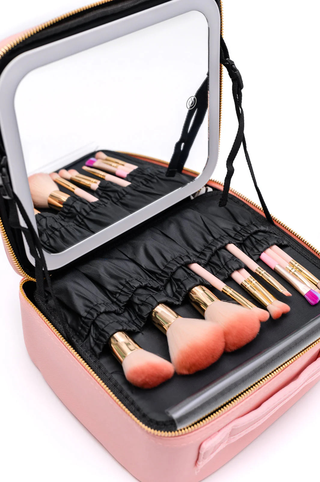LUXEBAG__Trousse de maquillage en cuir  intelligente à LED avec miroir