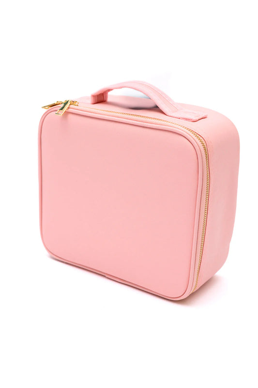 LUXEBAG__Trousse de maquillage en cuir  intelligente à LED avec miroir